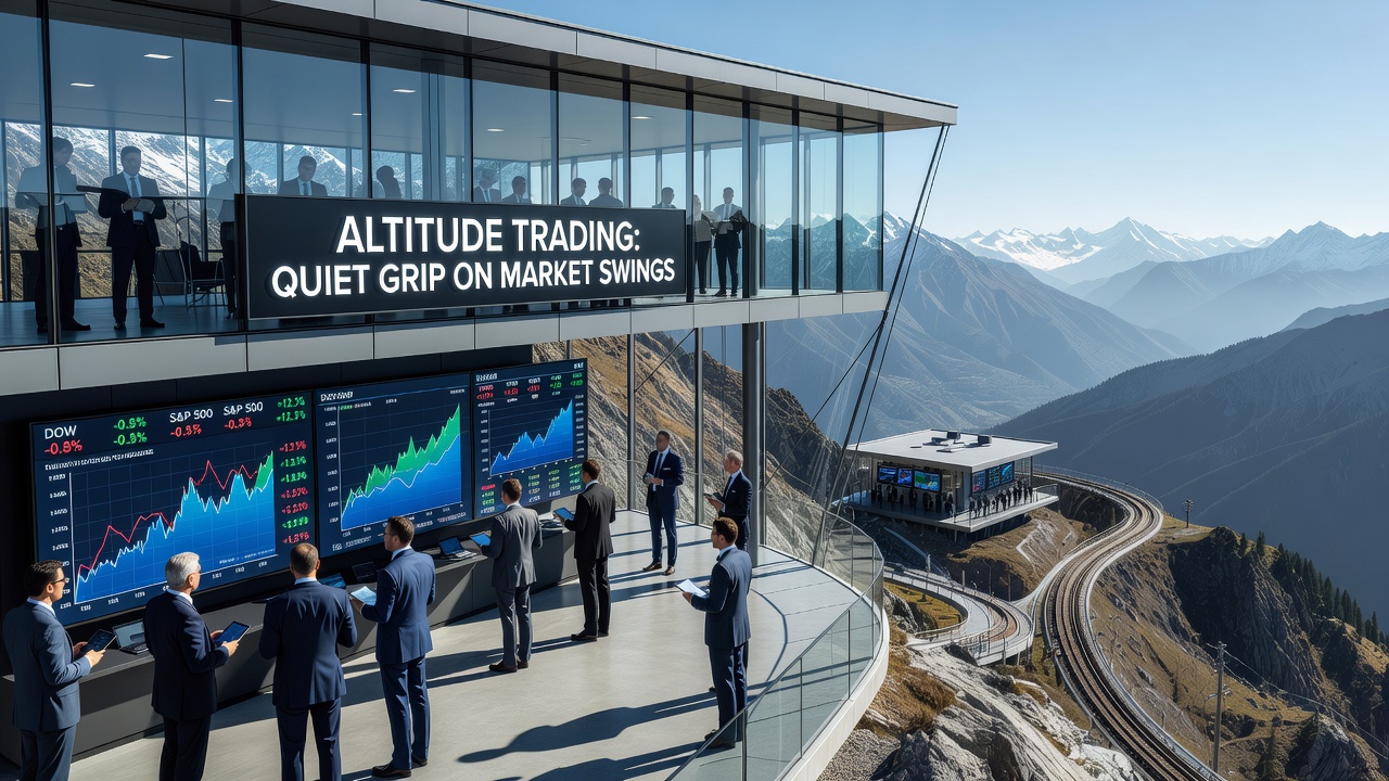 Open-air tennis arena at altitude showing ball trajectory changes influencing live odds