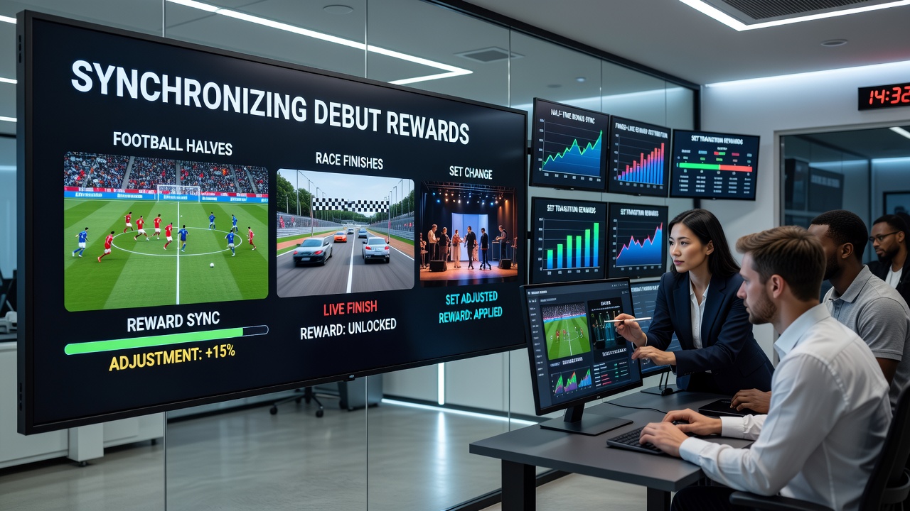 Live dashboard displaying synchronized bonus updates during tennis set transitions and horse race photo finishes
