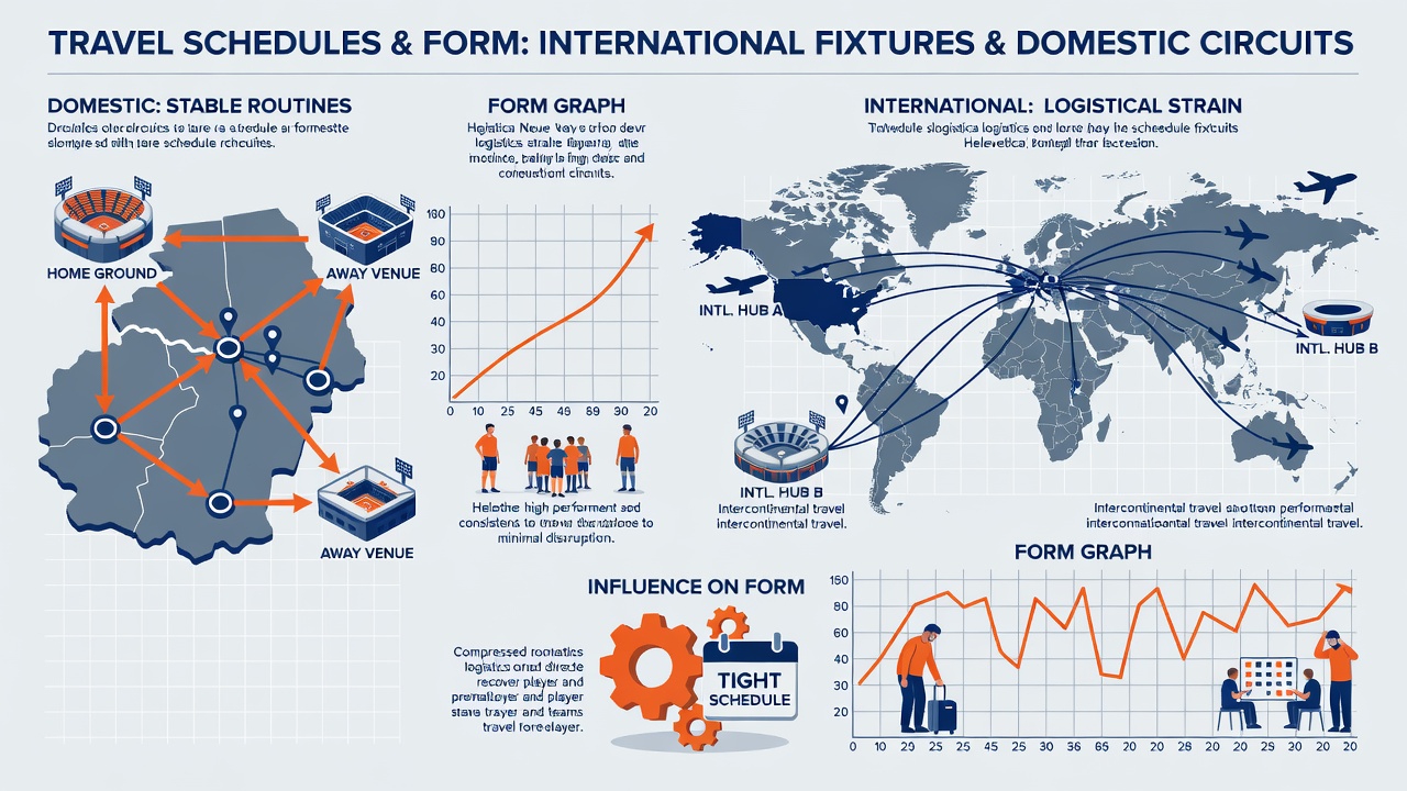 Sports team analyzing recovery data after long-distance travel for a domestic league match